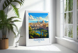 Florence Travel Print Wall Art, Travel Poster of Florence, Florence Art Lovers Gift, Italy, Italy Art Gift NQ Media Designs