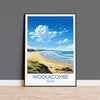 Woolacombe Travel Poster Wall Art, Travel Print of Woolacombe,England, Devon Art Lovers Gift, Travel Art Gift NQ Media Designs