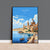Valletta Travel Poster Wall Art, Travel Print of Valletta, Malta, Valletta Art, Valletta Art Lovers Gift, Malta Art Gift