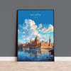 Valletta Travel Poster Wall Art, Travel Print of Valletta, Malta, Valletta Art, Valletta Art Lovers Gift, Malta Art Gift NQ Media Designs