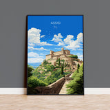 Assisi Travel Print, Travel Poster of Assisi , Italy, AssisiArt Lovers Gift, Wall Art Print NQ Media Designs