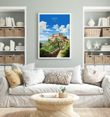 Assisi Travel Print, Travel Poster of Assisi , Italy, AssisiArt Lovers Gift, Wall Art Print NQ Media Designs