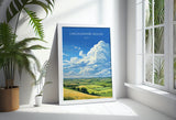 Lincolnshire Wolds Travel Print Wall Art, Travel Poster of Lincolnshire Wolds, England, Lincolnshire Art Lovers Gift, Travel Art Gift NQ Media Designs