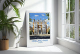 Holland Park Travel Print, Travel Poster of Holland Park, London,England, London Art Lovers Gift, Wall Art Print NQ Media Designs