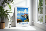 Lake Maggiore Travel Poster Wall Art, Travel Print of Lake Maggiore, Lake Maggiore Art Lovers Gift, Italy, Italian Lakes Art Gift NQ Media Designs
