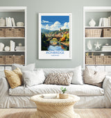 Ironbridge Travel Print, Travel Poster of Ironbridge, England, Shropshire Art, Ironbridge Art Lovers Gift, Wall Art Print NQ Media Designs