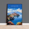 Lake Maggiore Travel Print Wall Art, Travel Poster of Lake Maggiore, Lake Maggiore Art Lovers Gift, Italy, Italian Lakes Art Gift