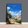 Puglia Travel Print Wall Art, Travel Poster of Puglia, Puglia Art Lovers Gift, Italy, Italy Art Gift NQ Media Designs