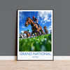 Grand National Travel Poster Wall Art, Travel Print of Aintree, Merseyside, England, Grand National Horse Race Art Gift, England Art Gift