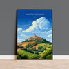 Montepulciano Travel Poster Wall Art, Travel Print of Montepulciano, Montepulciano Art Lovers Gift, Italy, Italy Art Gift NQ Media Designs
