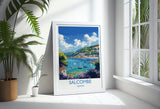 Salcombe Travel Print, Travel Poster of Salcombe, England, Devon Art, Salcombe Art Lovers Gift, Wall Art Print NQ Media Designs