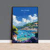 Salcombe Travel Poster, Travel Print of Salcombe, England, Devon Art, Salcombe Art Lovers Gift, Wall Art Print