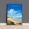 Woolacombe Travel Print Wall Art, Travel Poster of Woolacombe,England, Devon Art Lovers Gift, Travel Art Gift NQ Media Designs