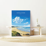 Woolacombe Travel Print Wall Art, Travel Poster of Woolacombe,England, Devon Art Lovers Gift, Travel Art Gift NQ Media Designs