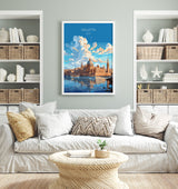 Valletta Travel Poster Wall Art, Travel Print of Valletta, Malta, Valletta Art, Valletta Art Lovers Gift, Malta Art Gift NQ Media Designs