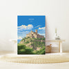 Assisi Travel Print, Travel Poster of Assisi , Italy, AssisiArt Lovers Gift, Wall Art Print