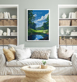 Pine Valley Travel Poster, Travel Print of Pine Valley Golf Course, Pine Valley Art Lovers Gift, New Jersey USA art, Wedding Gift NQ Media Designs