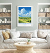 Lincolnshire Wolds Travel Poster Wall Art, Travel Print of Lincolnshire Wolds, England, Lincolnshire Art Lovers Gift, Travel Art Gift