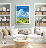 Lincolnshire Wolds Travel Print Wall Art, Travel Poster of Lincolnshire Wolds, England, Lincolnshire Art Lovers Gift, Travel Art Gift NQ Media Designs