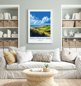 Royal Lytham & St Annes Travel Print, Travel Poster of Royal Lytham Golf Course, Royal Lytham Art Lovers Gift, Birthday Gift NQ Media Designs