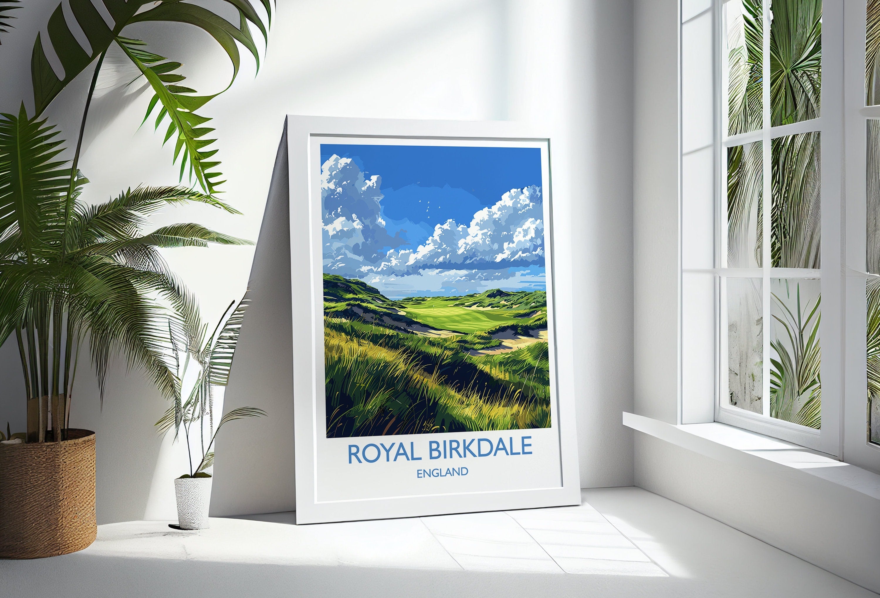 Royal Birkdale Travel Print, Travel Poster of Royal Birkdale Golf Course, Royal Birkdale Art Lovers Gift, Birthday Gift NQ Media Designs