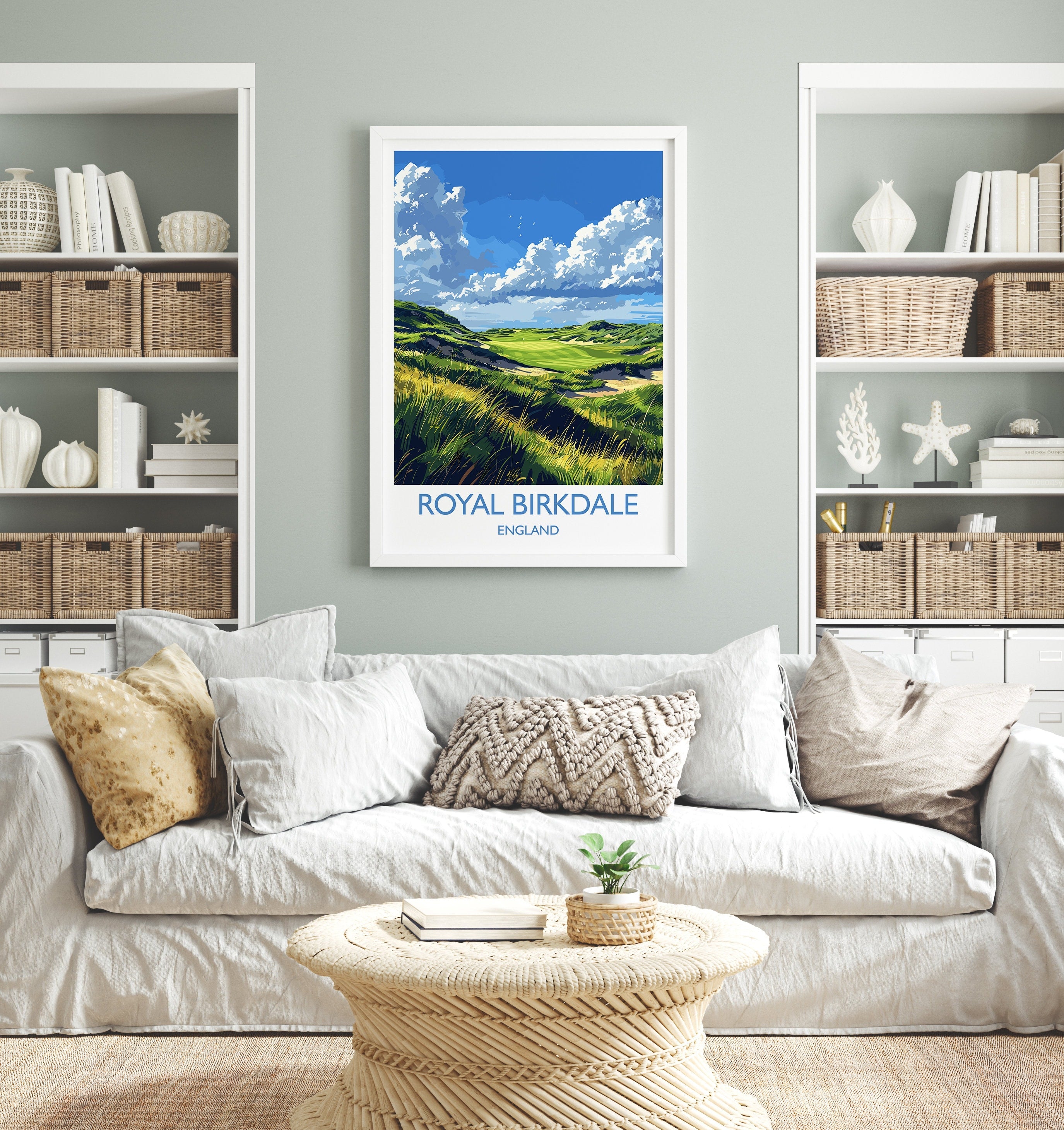 Royal Birkdale Travel Print, Travel Poster of Royal Birkdale Golf Course, Royal Birkdale Art Lovers Gift, Birthday Gift NQ Media Designs