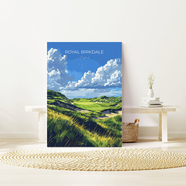 Royal Birkdale Travel Print, Travel Poster of Royal Birkdale Golf Course, Royal Birkdale Art Lovers Gift, Birthday Gift