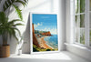 Sidmouth Travel Poster, Travel Print of Sidmouth, England, Devon Art, Sidmouth Art Lovers Gift, Wall Art Print
