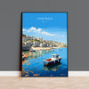 Lyme Regis Travel Poster, Travel Print of Lyme Regis, England, Dorset Art, Lyme Regis Art Lovers Gift, Wall Art Print NQ Media Designs