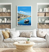 Lyme Regis Travel Poster, Travel Print of Lyme Regis, England, Dorset Art, Lyme Regis Art Lovers Gift, Wall Art Print NQ Media Designs