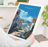 Lyme Regis Travel Poster, Travel Print of Lyme Regis, England, Dorset Art, Lyme Regis Art Lovers Gift, Wall Art Print NQ Media Designs
