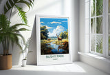 Bushy Park Travel Print, Travel Poster of Bushy Park, Surrey, London,England, London Art Lovers Gift, Wall Art Print NQ Media Designs