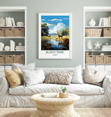 Bushy Park Travel Print, Travel Poster of Bushy Park, Surrey, London,England, London Art Lovers Gift, Wall Art Print NQ Media Designs
