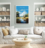 Bushy Park Travel Poster, Travel Print of Bushy Park, Surrey, London,England, London Art Lovers Gift, Wall Art Print NQ Media Designs