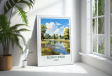 Bushy Park Travel Print, Travel Poster of Bushy Park, Surrey, London,England, London Art Lovers Gift, Wall Art Print NQ Media Designs