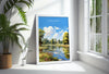 Bushy Park Travel Poster, Travel Print of Bushy Park, Surrey, London,England, London Art Lovers Gift, Wall Art Print