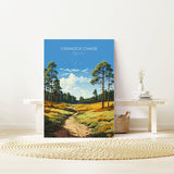 Cannock Chase Travel Print, Travel Poster of Cannock Chase, England, Staffordshire Art, Cannock Chase Art Lovers Gift, Wall Art Print NQ Media Designs