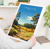 Cannock Chase Travel Poster, Travel Print of Cannock Chase, England, Staffordshire Art, Cannock Chase Art Lovers Gift, Wall Art Print NQ Media Designs
