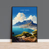 Cape Town Travel Poster, Travel Print of Cape Town,Cape Town Art Lovers Gift, South Africa Gift, Wall Art Print NQ Media Designs
