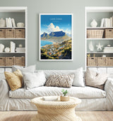 Cape Town Travel Poster, Travel Print of Cape Town,Cape Town Art Lovers Gift, South Africa Gift, Wall Art Print NQ Media Designs