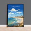 Port Elizabeth Travel Poster, Travel Print of Port Elizabeth, Port Elizabeth Art Lovers Gift, South Africa Gift, Wall Art Print NQ Media Designs