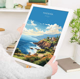 Madeira Travel Poster Wall Art, Travel Print of Madeira , Madeira Art Print, Portugal Wall Print, Madeira Art Lovers Gift NQ Media Designs