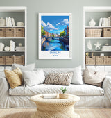 Dublin Poster Wall Art, Travel Print of Dublin, Ireland, Dublin Art Lovers Gift, Travel Wall Decor Gift NQ Media Designs