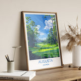 Augusta National Travel Print, Travel Poster of Augusta National Golf Course, Masters Poster, Augusta National Art Lovers Gift, USA Gift NQ Media Designs