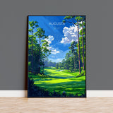 Augusta National Travel Poster, Travel Print of Augusta National Golf Course, Masters Poster, Augusta National Art Lovers Gift, USA Gift NQ Media Designs