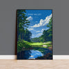 Pine Valley Travel Poster, Travel Print of Pine Valley Golf Course, Pine Valley Art Lovers Gift, New Jersey USA art, Wedding Gift NQ Media Designs