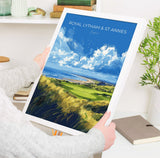 Royal Lytham & St Annes Travel Poster, Travel Print of Royal Lytham Golf Course, Royal Lytham Art Lovers Gift, Birthday Gift NQ Media Designs