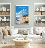 Newport Beach Travel Poster, Travel Print of Newport Beach, California, Newport Beach Art Lovers Gift, USA Gift, Wall Art Print NQ Media Designs