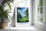 Sunningdale Travel Print, Travel Poster of Sunningdale Golf Course, Sunningdale Art Lovers Gift, Berkshire, Birthday Gift NQ Media Designs