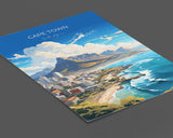 Cape Town Travel Poster, Travel Print of Cape Town,Cape Town Art Lovers Gift, South Africa Gift, Wall Art Print NQ Media Designs